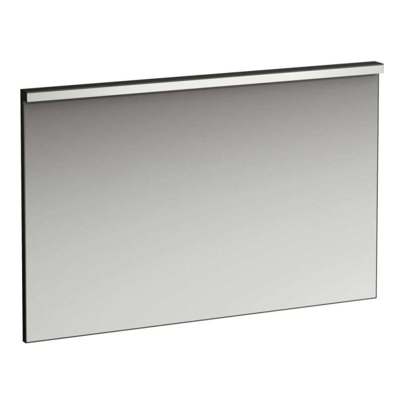 Зеркало в ванную комнату Laufen Frame 25 по индивидуальному заказу с алюминиевой рамой черный матовый H4474209004501