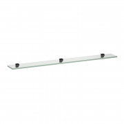 Стеклянная полка Laufen Frame 25 100х12 см прозрачное стекло/черный матовый H4475869004501