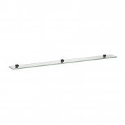 Стеклянная полка Laufen Frame 25 120х12 см прозрачное стекло/черный матовый H4475879004501