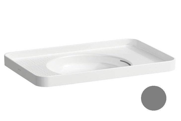 Раковина для ванной Laufen Val 55х36 см без отверстий керамика графит матовый H8172817581091