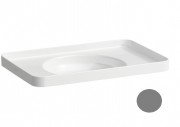 Раковина для ванной Laufen Val 55х36 см без отверстий без перелива керамика графит матовый H8172817581121