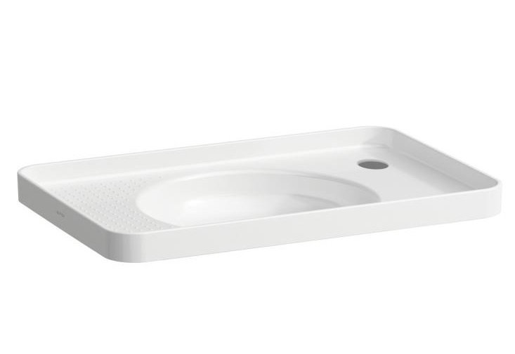 Раковина для ванної Laufen Val 55х36 см з 1 отвором праворуч без переливу кераміка білий H8172810001141