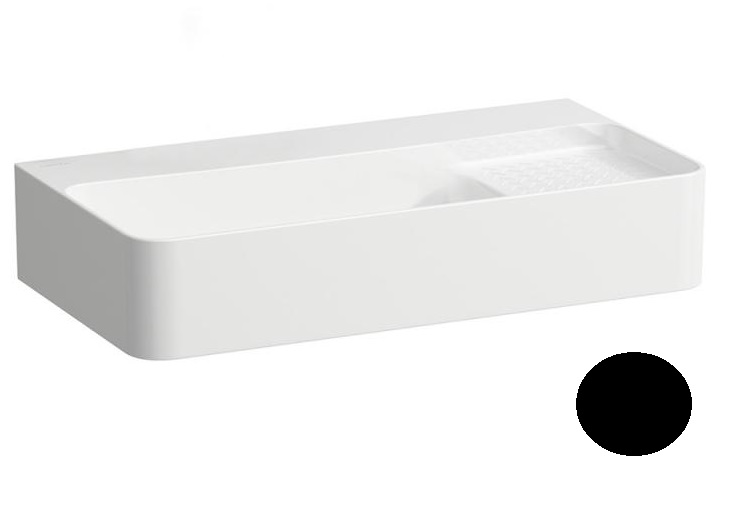 Раковина для ванної Laufen Val 60х31 см без отворів без переливу шліфована кераміка чорний матовий H8172857161421