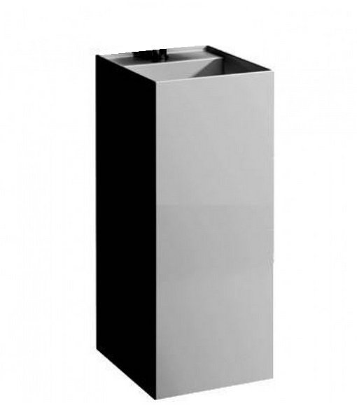 Раковина для ванной Laufen Kartell 37,5х43,5 см напольная без отверстий керамика графит матовый H8113317581121