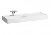 Раковина для ванной Laufen Kartell 120х46 см полка справа c 1 отверстием керамика белый с покрытием LCC H8133324001111