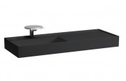 Раковина для ванной Laufen Kartell 120х46 см полка справа c 1 отверстием керамика черный матовый H8133327161111