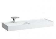 Раковина для ванной Laufen Kartell 120х46 см полка справа c 1 отверстием керамика белый матовый H8133327571111