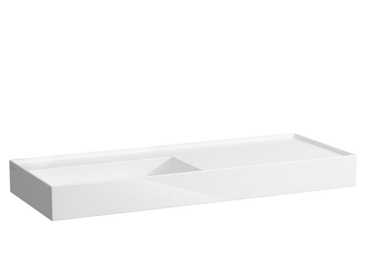 Раковина для ванной Laufen Kartell 120х46 см полка справа без отверстий керамика белый H8133320001121