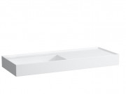 Раковина для ванной Laufen Kartell 120х46 см полка справа без отверстий керамика белый матовый H8133327571121