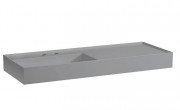 Раковина для ванной Laufen Kartell 120х46 см полка справа c 2 отверстиями керамика графит матовый H8133327588151
