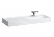 Раковина для ванной Laufen Kartell 120х46 см полка слева c 1 отверстием керамика белый с покрытием LCC H8133334001111