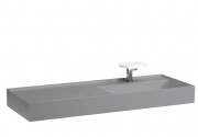 Раковина для ванной Laufen Kartell 120х46 см полка слева c 1 отверстием керамика графит матовый H8133337581111
