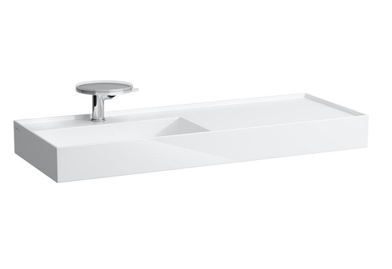 Раковина для ванной Laufen Kartell 120х46 см полка справа c 1 отверстием керамика белый H8133320001111