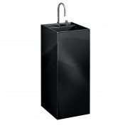 Раковина для ванной Laufen Kartell 37,5х43,5 см напольная с 2 отверстиями керамика черный глянцевый H8113310208151