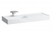 Раковина для ванної Laufen Kartell 120х46 см полиця праворуч з отвором 1 кераміка білий з покриттям LCC H8133324001111