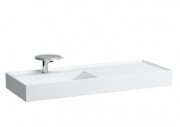 Раковина для ванной Laufen Kartell 120х46 см полка справа c 1 отверстием керамика белый матовый H8133327571111
