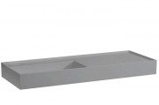 Раковина для ванной Laufen Kartell 120х46 см полка справа без отверстий керамика графит матовый H8133327581121