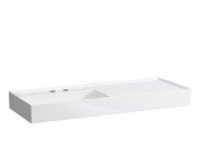 Раковина для ванної Laufen Kartell 120х46 см полиця праворуч з 2 отворами кераміка білий H8133320008151