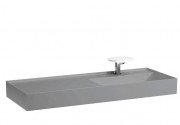 Раковина для ванной Laufen Kartell 120х46 см полка слева c 1 отверстием керамика графит матовый H8133337581111