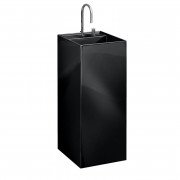 Раковина для ванной Laufen Kartell 37,5х43,5 см напольная с 2 отверстиями керамика черный глянцевый H8113310208151