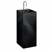 Раковина для ванної Laufen Kartell 37,5х43,5 см підлогова з 2 отворами кераміка чорний глянсовий H8113310208151