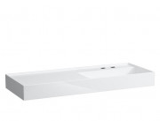 Раковина для ванной Laufen Kartell 120х46 см полка слева c 2 отверстиями керамика белый с покрытием LCC H8133334008151