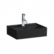 Раковина для ванной Laufen Kartell 45х34 см с 1 отверстием под смеситель шлифованная керамика черный матовый H8183307161041