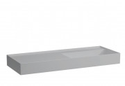 Раковина для ванной Laufen Kartell 120х46 см полка слева без отверстий керамика матовый серый H8133337591121