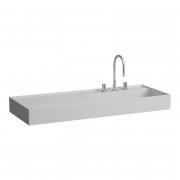 Раковина для ванной Laufen Kartell 120х46 см полка слева c 3 отверстиями керамика матовый серый H8133337591581