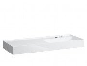 Раковина для ванной Laufen Kartell 120х46 см полка слева c 2 отверстиями керамика белый с покрытием LCC H8133334008151
