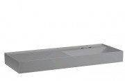 Раковина для ванной Laufen Kartell 120х46 см полка слева c 2 отверстиями керамика графит матовый H8133337588151