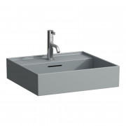 Раковина для ванної Laufen Kartell 45х34 см з 1 отвором під змішувач шліфована кераміка графіт матовий H8183307581041