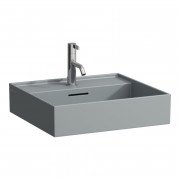 Раковина для ванной Laufen Kartell 45х34 см с 1 отверстием под смеситель шлифованная керамика графит матовый H8183307581041