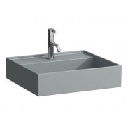 Раковина для ванной Laufen Kartell 45х34 см с 1 отверстием под смеситель без перелива шлифованная керамика графит матовый H8183307581111