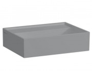 Раковина для ванной Laufen Kartell 46х46 см без отверстий без перелива шлифованная керамика графит матовый H8183317581121