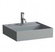 Раковина для ванной Laufen Kartell 45х34 см с 1 отверстием под смеситель без перелива шлифованная керамика графит матовый H8183307581111