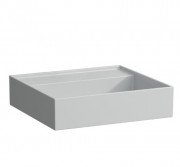 Раковина для ванной Laufen Kartell 45х34 см без отверстий без перелива шлифованная керамика матовый серый H8183307591121