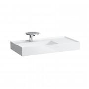 Раковина для ванної Laufen Kartell 90х46 см з 1 отвором полиця праворуч шліфована кераміка з покриттям LCC H8183384001111