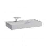 Раковина для ванної Laufen Kartell 90х46 см з 1 отвором полиця праворуч шліфована кераміка сірий H8183387591111