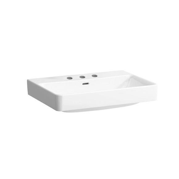 Раковина для ванной Laufen Pro S 65х46,5 см с 3 отверстиями керамика белый H8109640001081