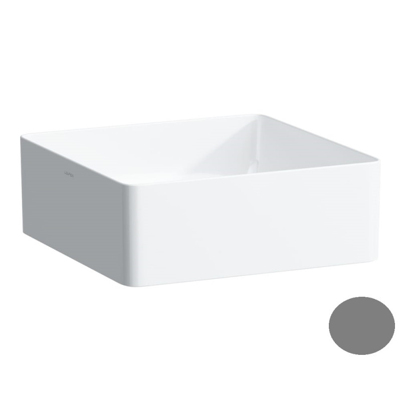 Раковина для ванної Laufen Living 36х36 см кераміка графіт матовий H8114337581121