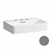 Раковина для ванной Laufen Val 55х40 см с 3 отверстиями под смеситель керамика графит матовый H8122847581081