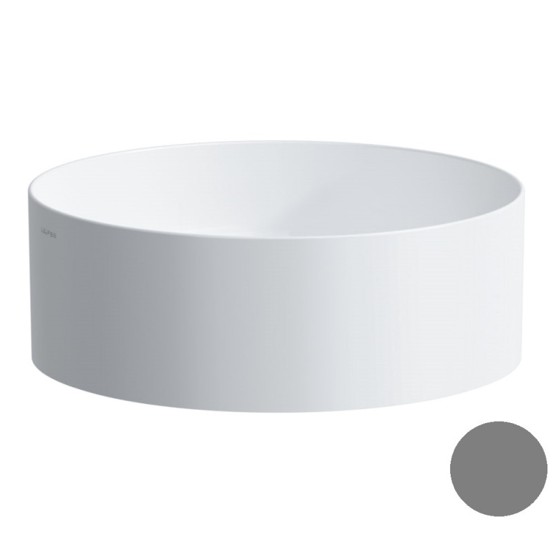 Раковина для ванної Laufen Living ⌀38 см кераміка графіт матовий H8114357581121