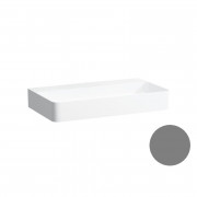 Раковина для ванной Laufen Val 60х40 см без отверстий без перелива керамика графит матовый H8122857581121