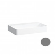 Раковина для ванной Laufen Val 55х40 см без отверстий без перелива керамика графит матовый H8122847581121