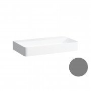 Раковина для ванной Laufen Val 60х40 см без отверстий без перелива керамика графит матовый H8122857581121