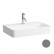 Раковина для ванної Laufen Val 55х40 см з 1 отвором без переливу кераміка графіт матовий H8122847581111