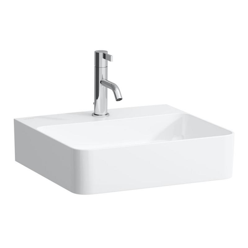 Раковина для ванної Laufen Val 45х42 см з 1 отвором без переливу кераміка білий H8152810001111