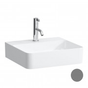 Раковина для ванной Laufen Val 45х42 см с 1 отверстием без перелива керамика графит матовый H8152817581111