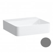 Раковина для ванной Laufen Val 45х42 см без отверстий без перелива керамика графит матовый H8152817581121